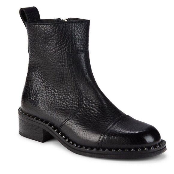 Zadig & Voltaire Empress Clous Textured Leather Ankle Boots NWOB, With Dust Bag - Picture 7 of 17